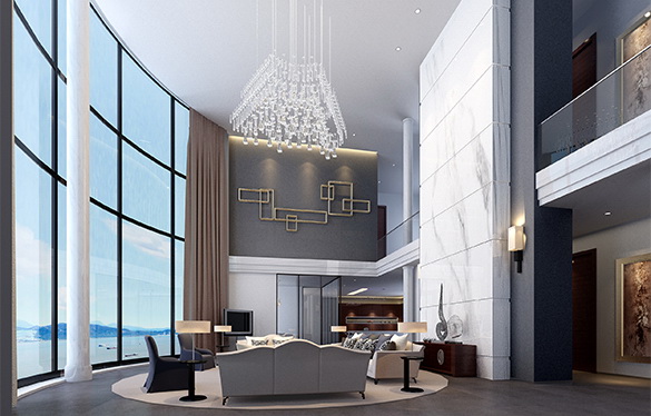 深圳蛇口南海玫瑰園空中別墅設計