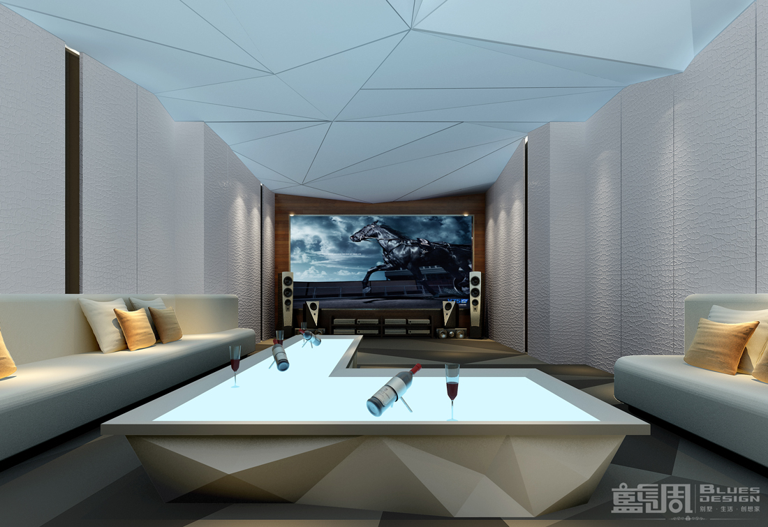 東部華僑城天麓別墅設計:視聽室