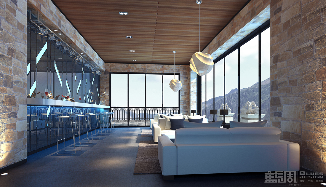 東部華僑城天麓別墅設計:休息區