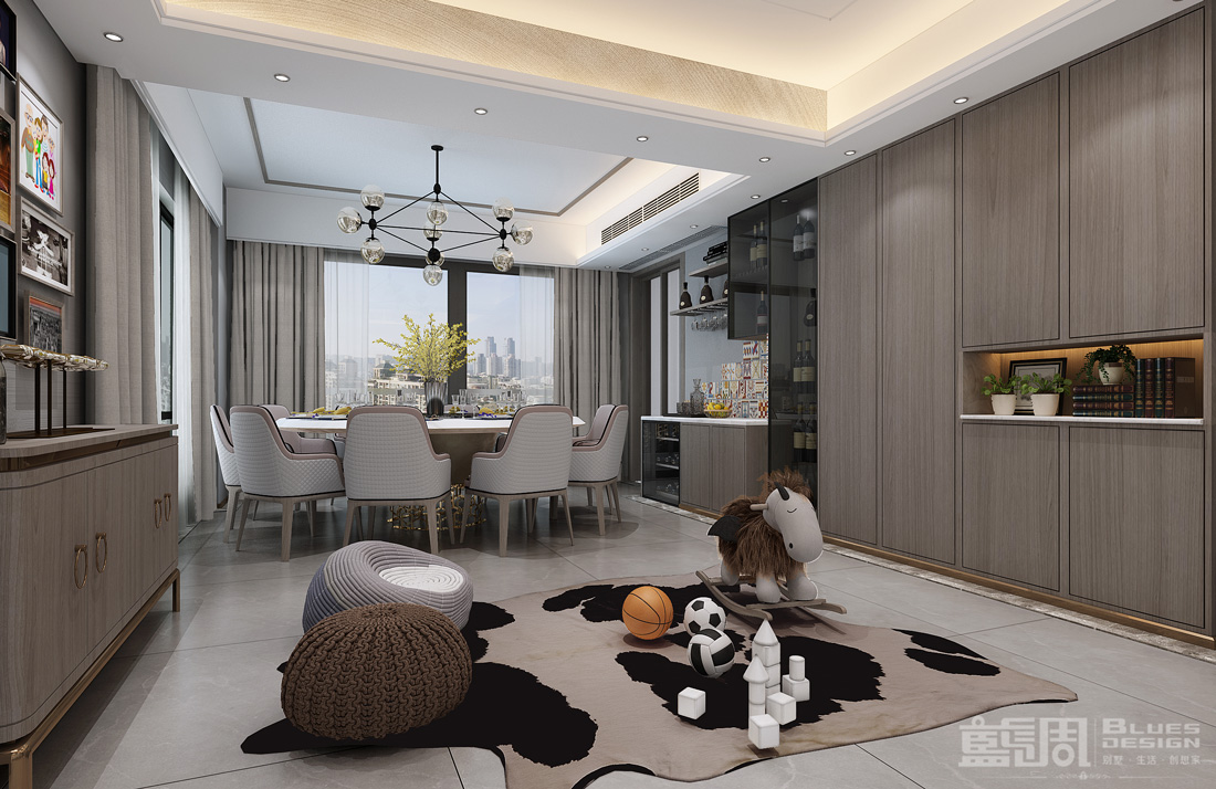 曦灣天馥私宅設(shè)計(jì):餐廳