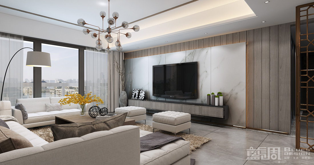 曦灣天馥私宅設(shè)計(jì):客廳2