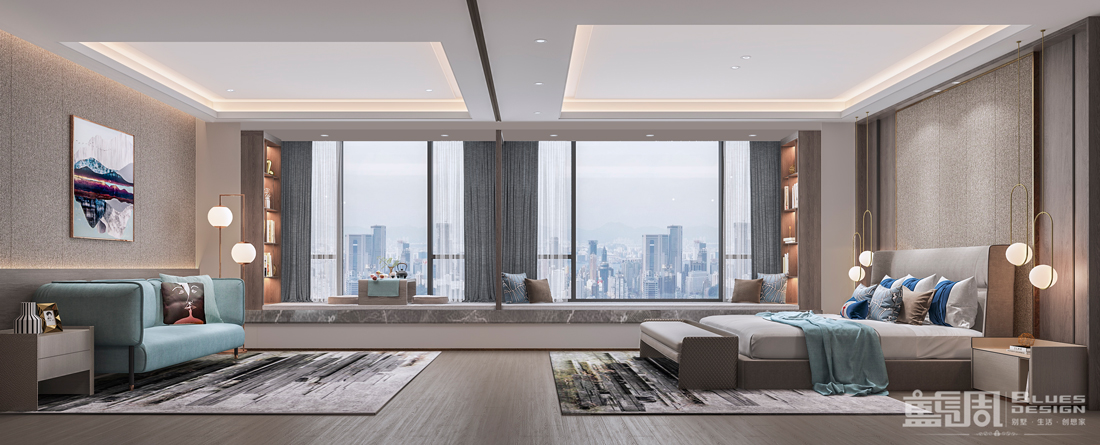 香山美墅私宅設計:主臥