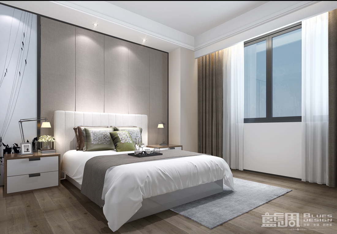 水映山岸公館別墅裝修設(shè)計(jì):客房