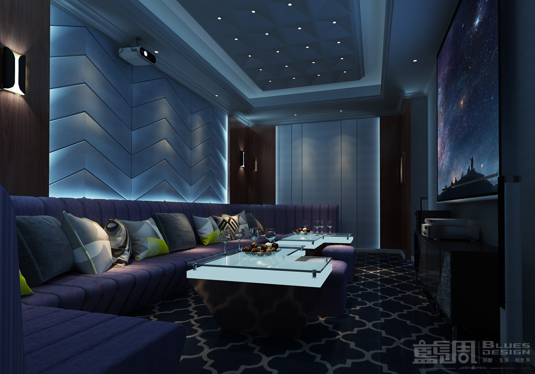 蓮湖山莊獨(dú)棟別墅設(shè)計(jì)-視聽室