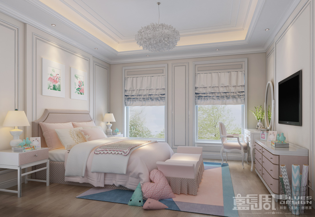 蓮湖山莊獨(dú)棟別墅設(shè)計(jì)-小女兒房