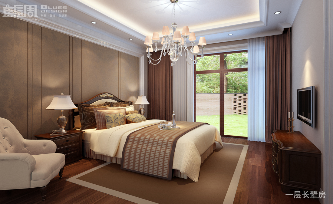 燕晗山居別墅裝修設計-長輩房