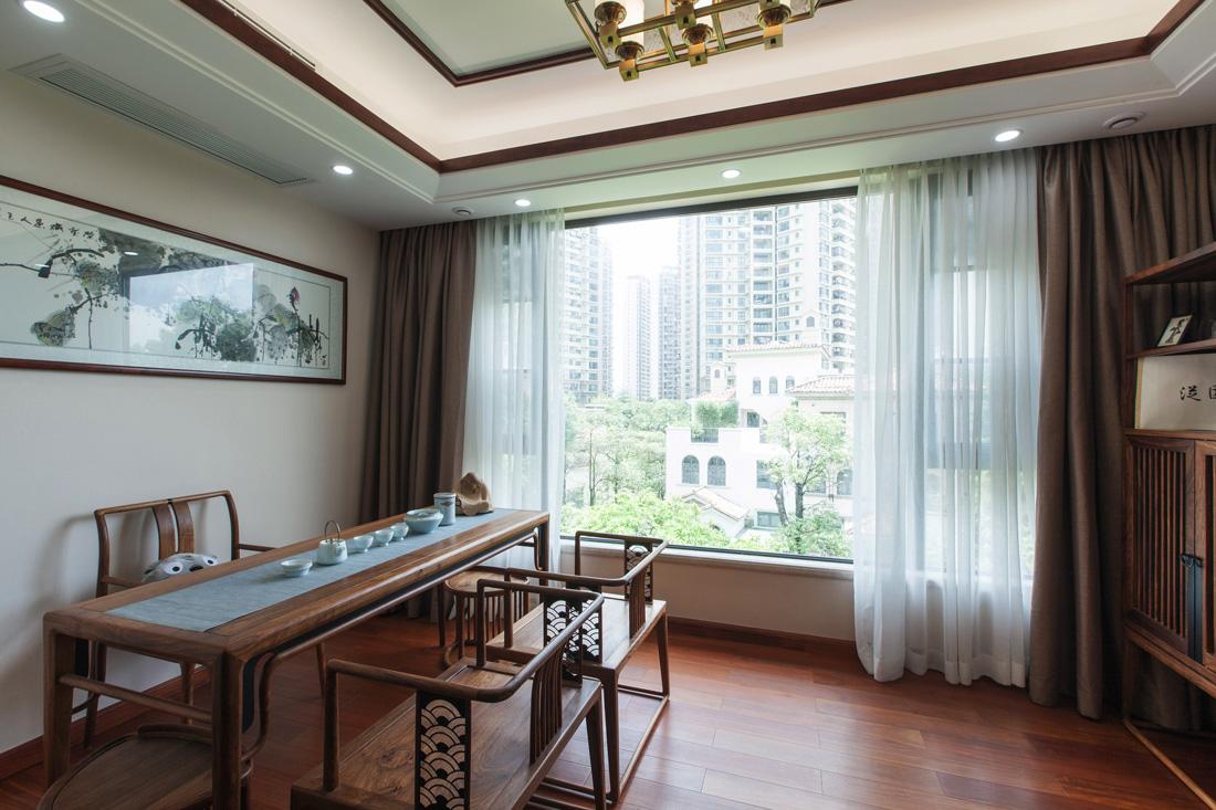 清林徑別墅裝修設(shè)計-茶室 深圳別墅設(shè)計-藍調(diào)設(shè)計