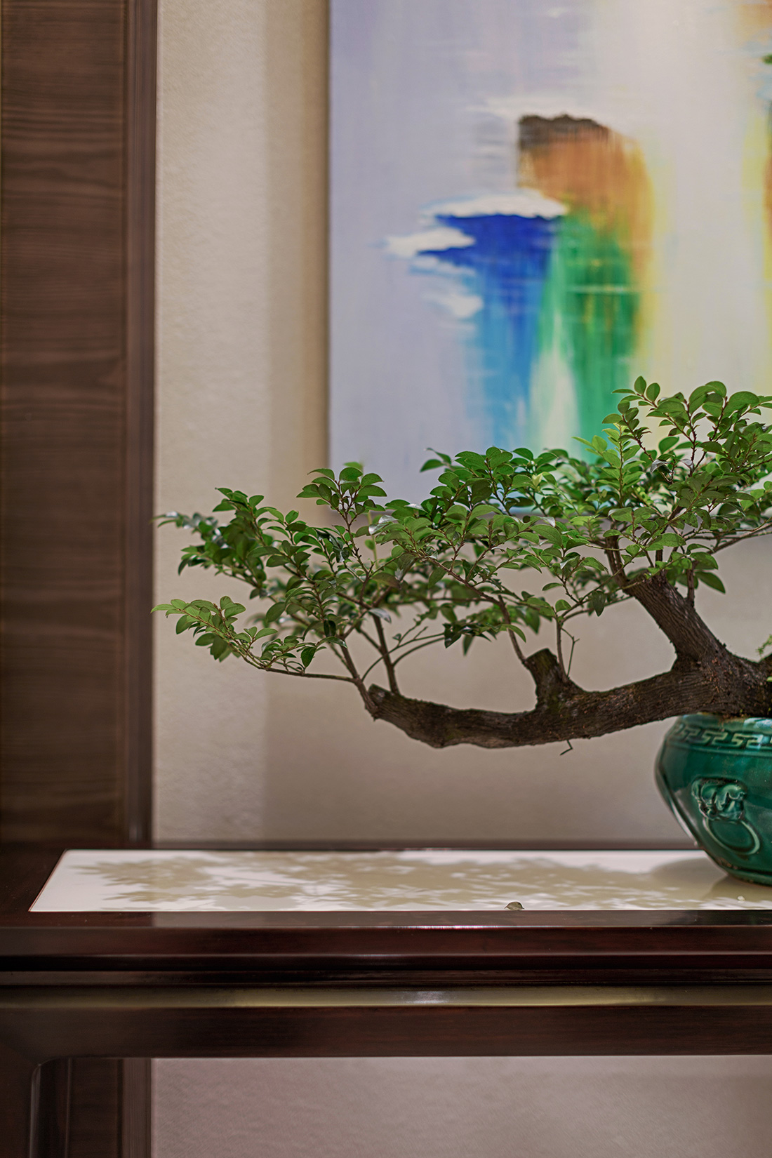 深圳公園大地聯(lián)排別墅裝修設計-玄關