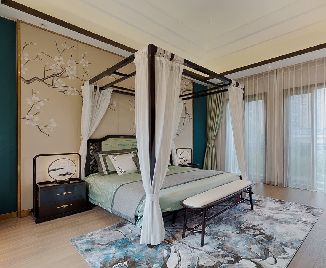 深圳公園大地聯(lián)排別墅裝修設計-主臥