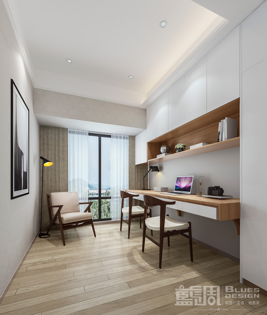 深圳尚峰私宅設計-書房 | 藍調設計