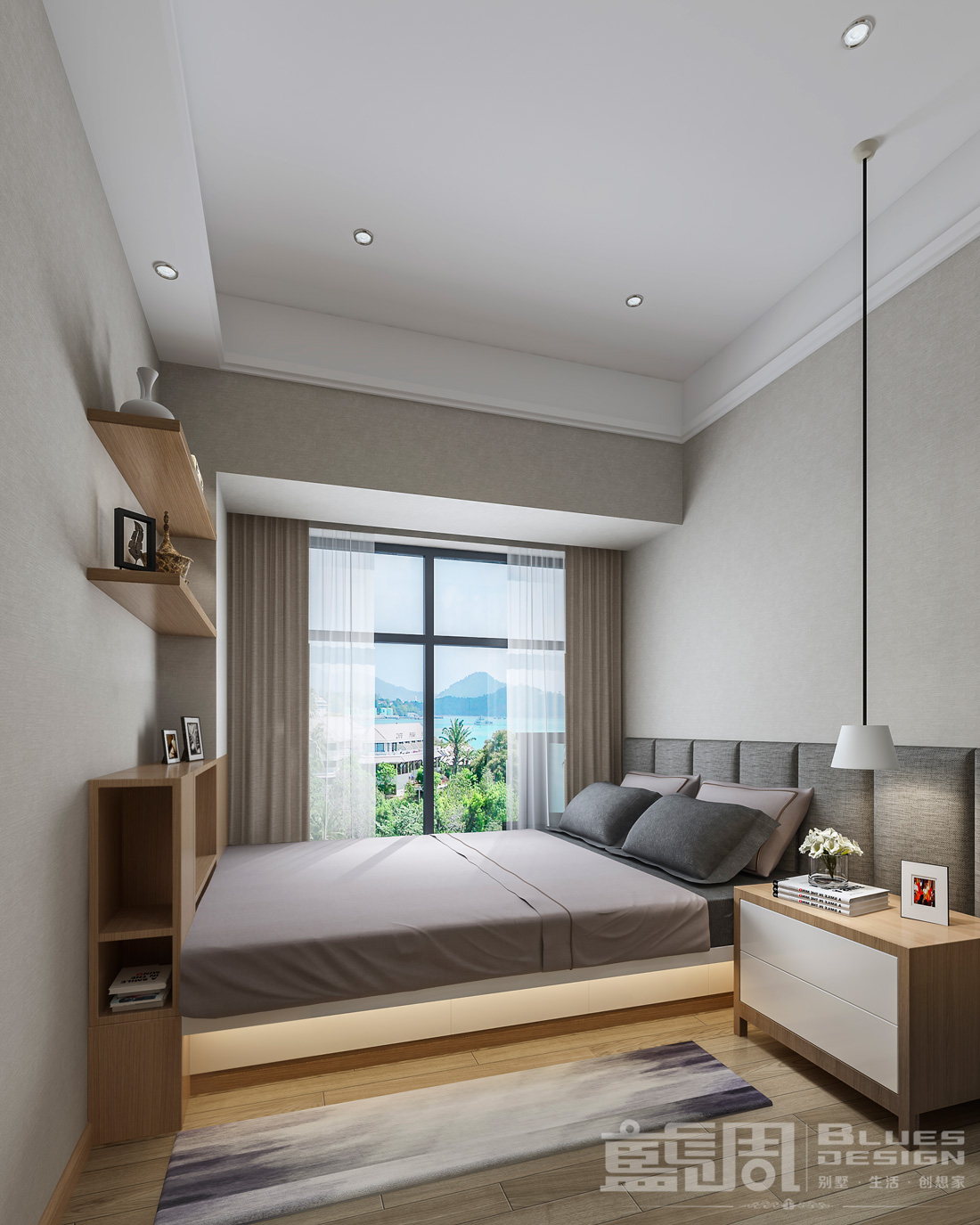 深圳尚峰私宅設計-長輩房 | 藍調設計
