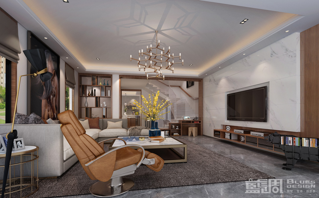 深圳硅谷別墅設(shè)計(jì):客廳